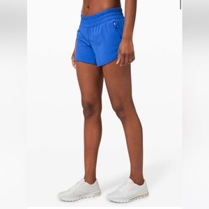 Lululemon Tracker shorts 4” size 10 in wild blubell